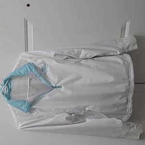 Golf  Kensington white & Aquamarine  light weight Golf jacket  100%polyester